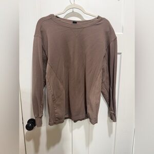 a new day Brown Long Sleeve Top